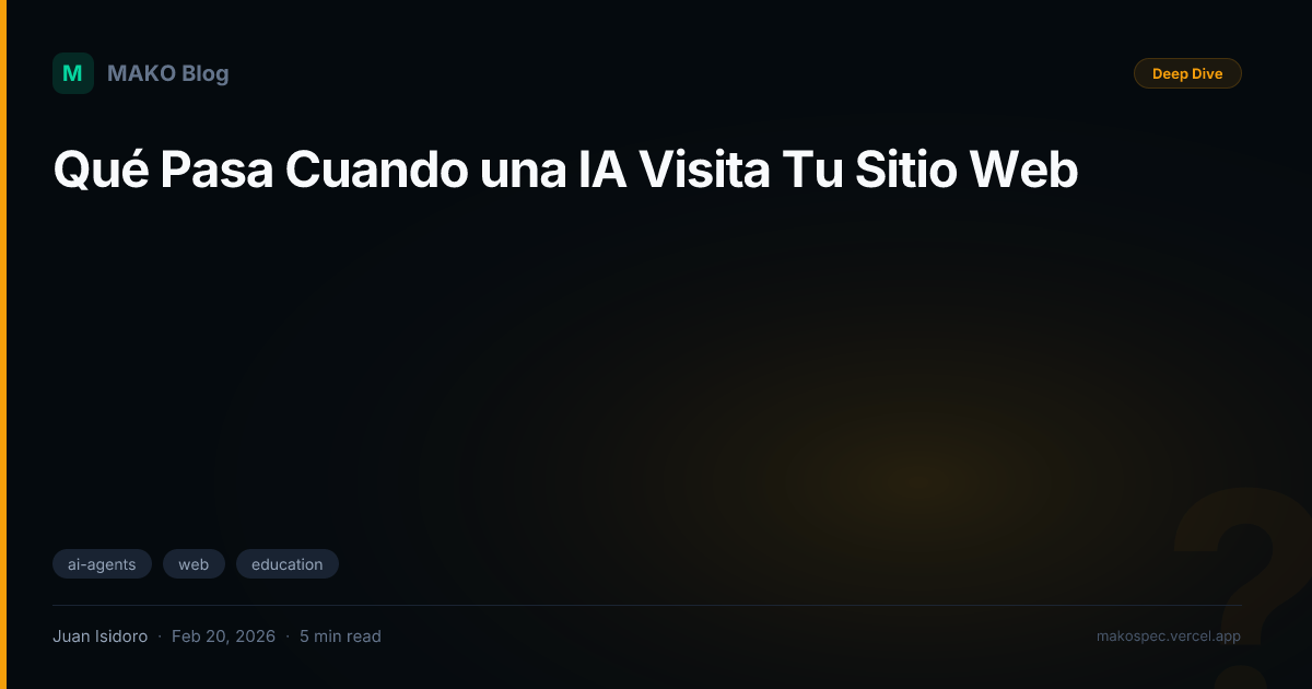 Qué Pasa Cuando una IA Visita Tu Sitio Web